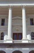 classical columns building Vintage A4 Photo Print