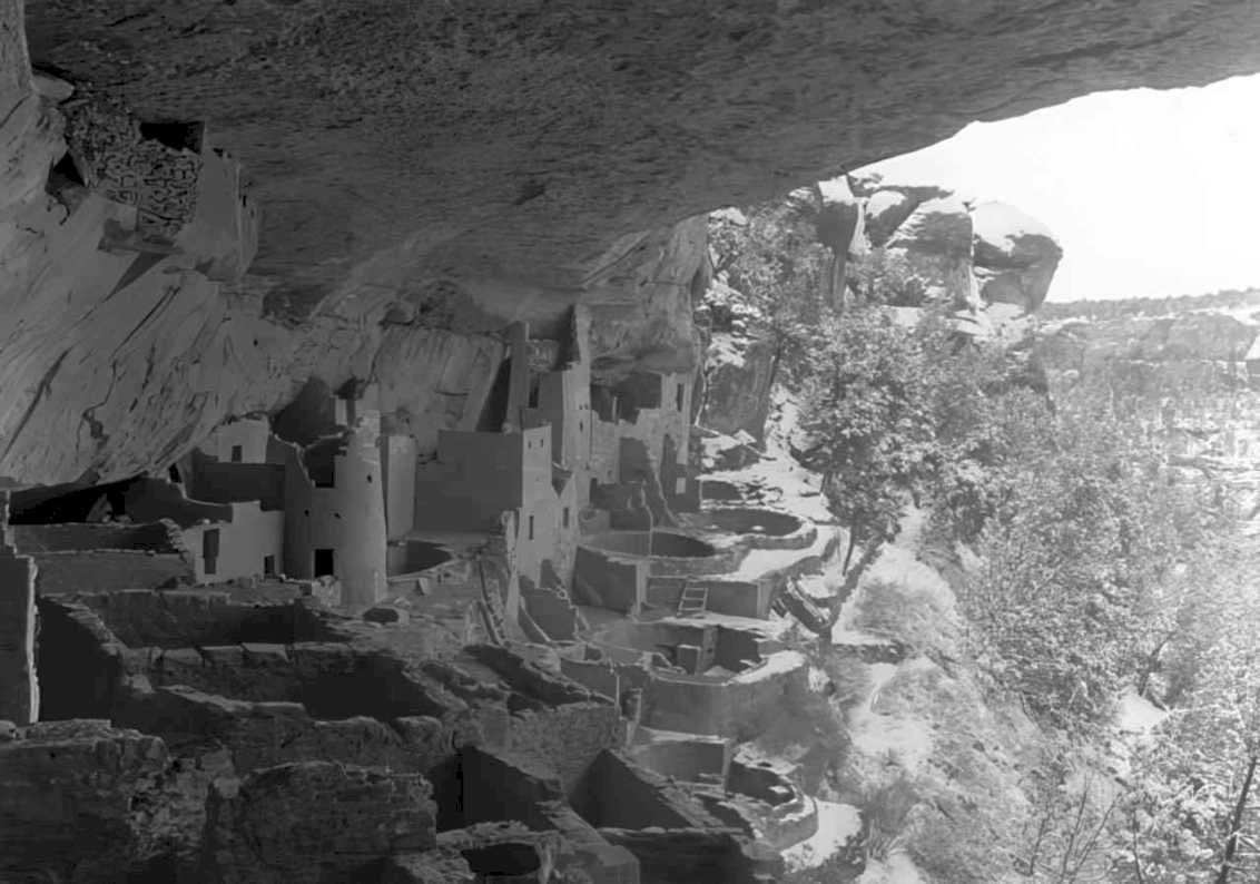 cliff palace mesaverde Vintage world war A4 Photo Print