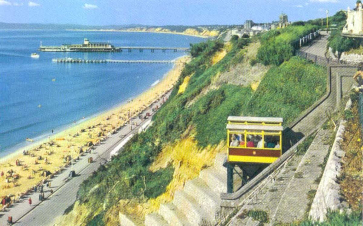 cliff railway whitbyVintage 1880s 1900s A4 Photo Print