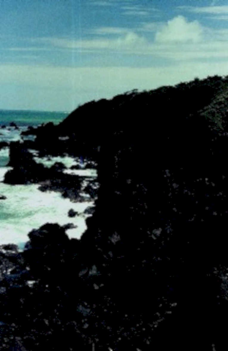 cliffside ocean waves1980s 1990s A4 Photo Print