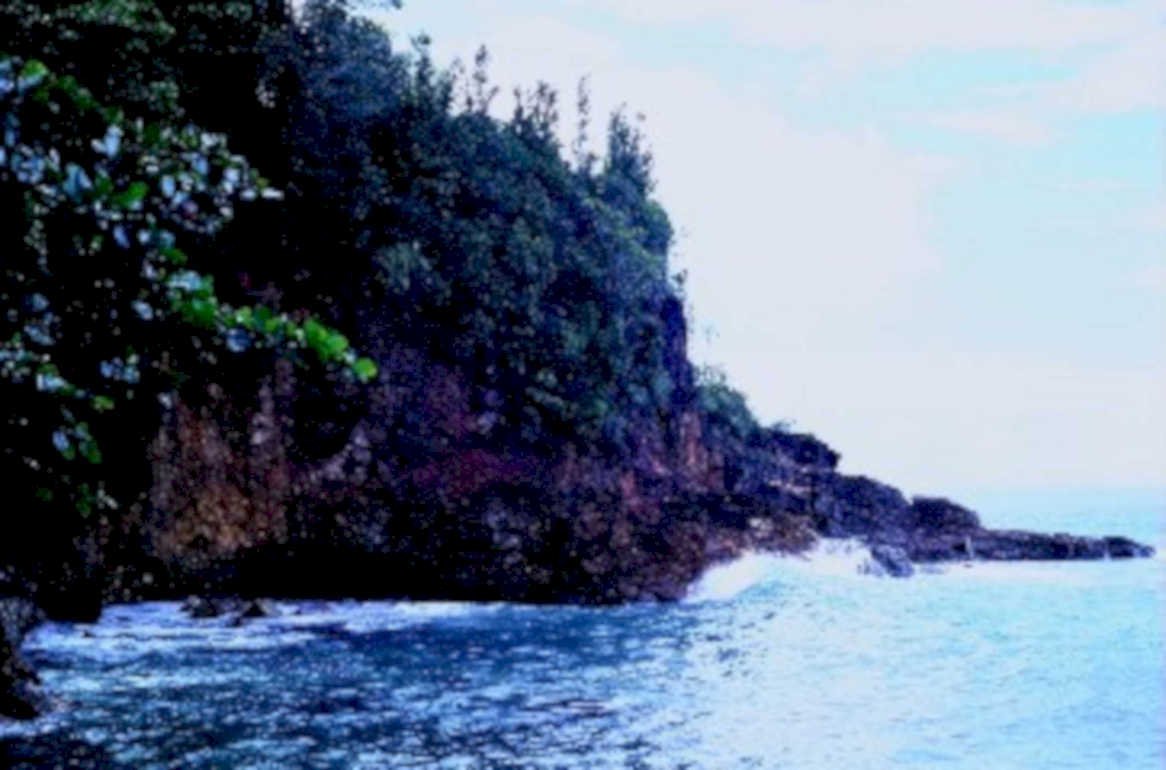cliffside waves jamaica1980s 1990s A4 Photo Print