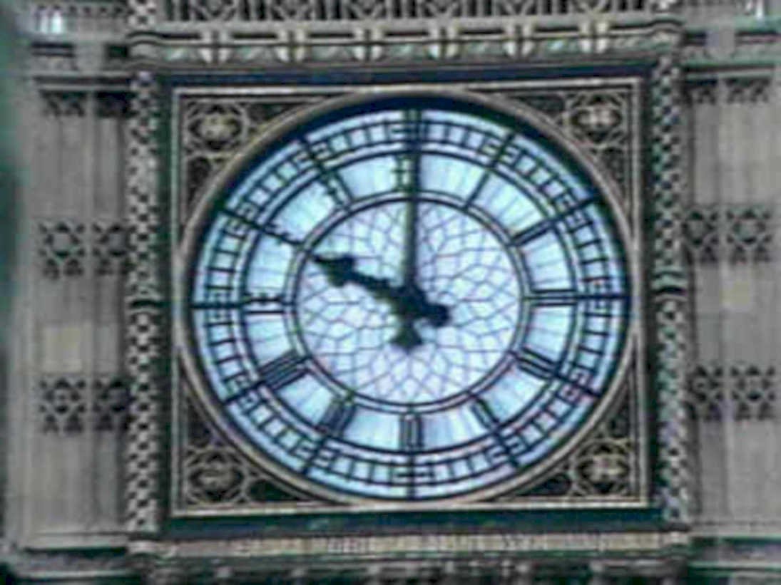 clock face ben1980s 1990s A4 Photo Print