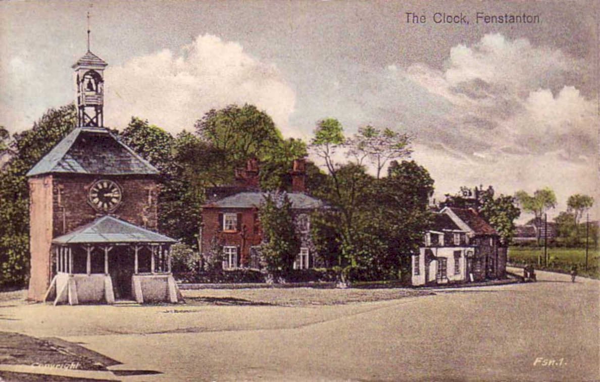 clock tower fenstantonVintage 1880s 1900s A4 Photo Print