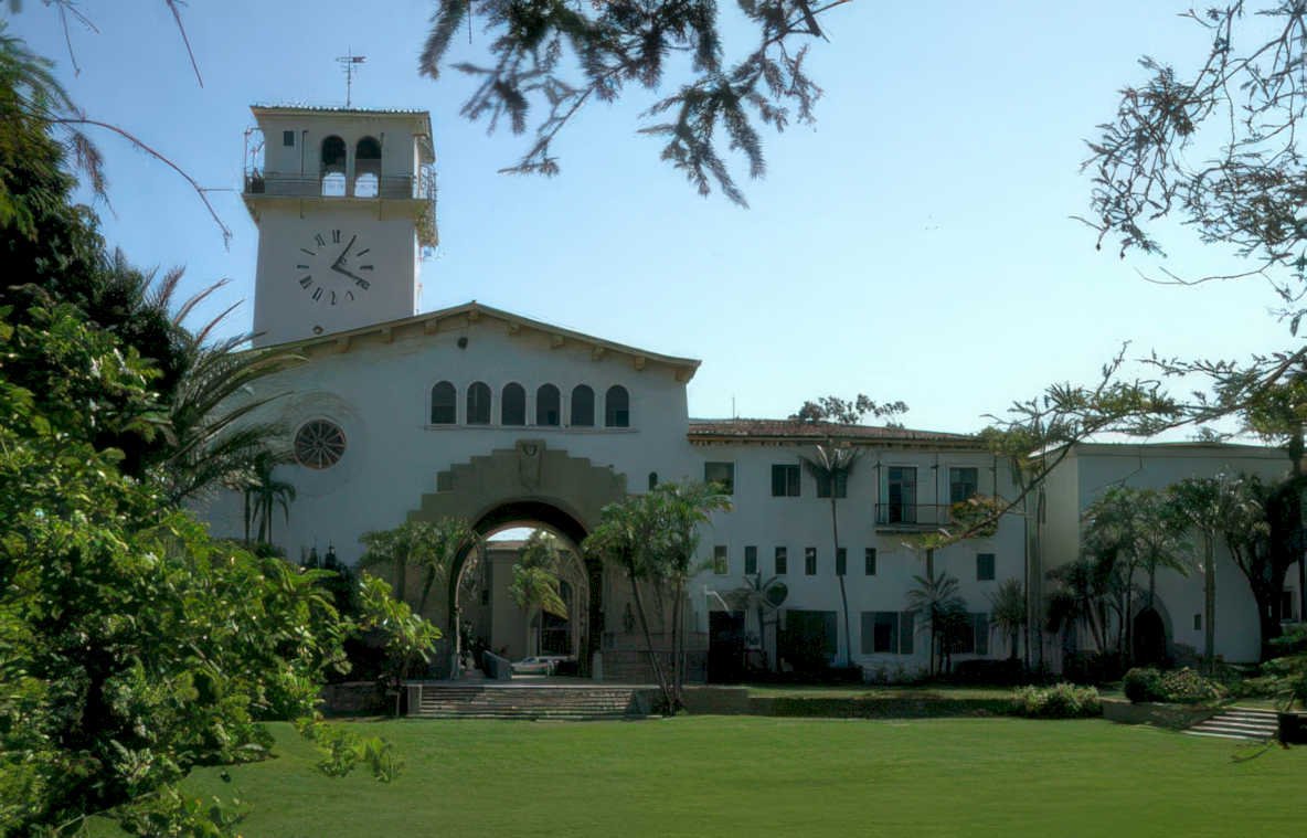 clock tower missioninn Vintage A4 Photo Print