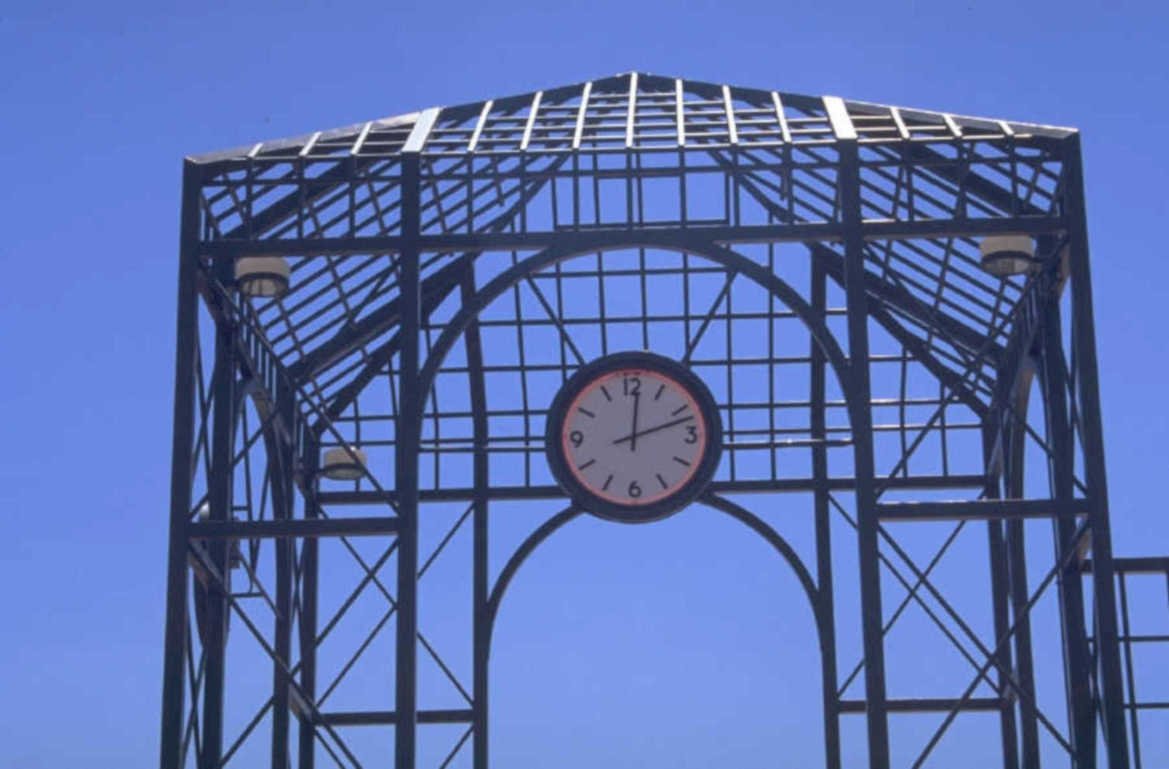 clock tower time 1980s 1990s A4 Photo Print