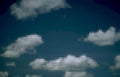 clouds bluesky cumulus Vintage A4 Photo Print