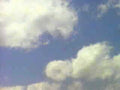 clouds cumulus bluesky1980s 1990s A4 Photo Print