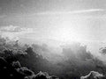 clouds flare sunlight1980s 1990s A4 Photo Print