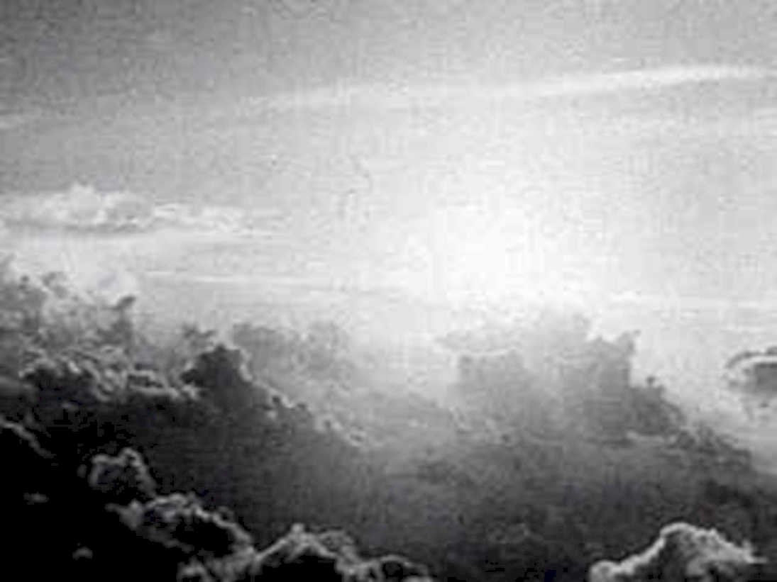 clouds flare sunlight1980s 1990s A4 Photo Print