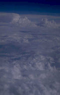 clouds landscape blue 1980s 1990s A4 Photo Print