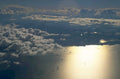 clouds ocean golden 1980s 1990s A4 Photo Print