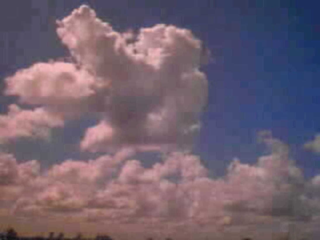 clouds sunset forest1980s 1990s A4 Photo Print
