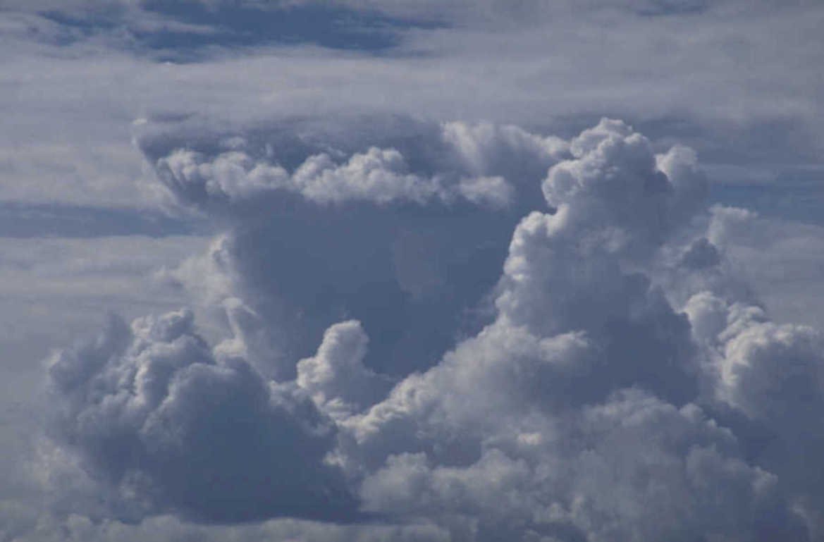 cloudscape cumulus blue 2 1980s 1990s A4 Photo Print