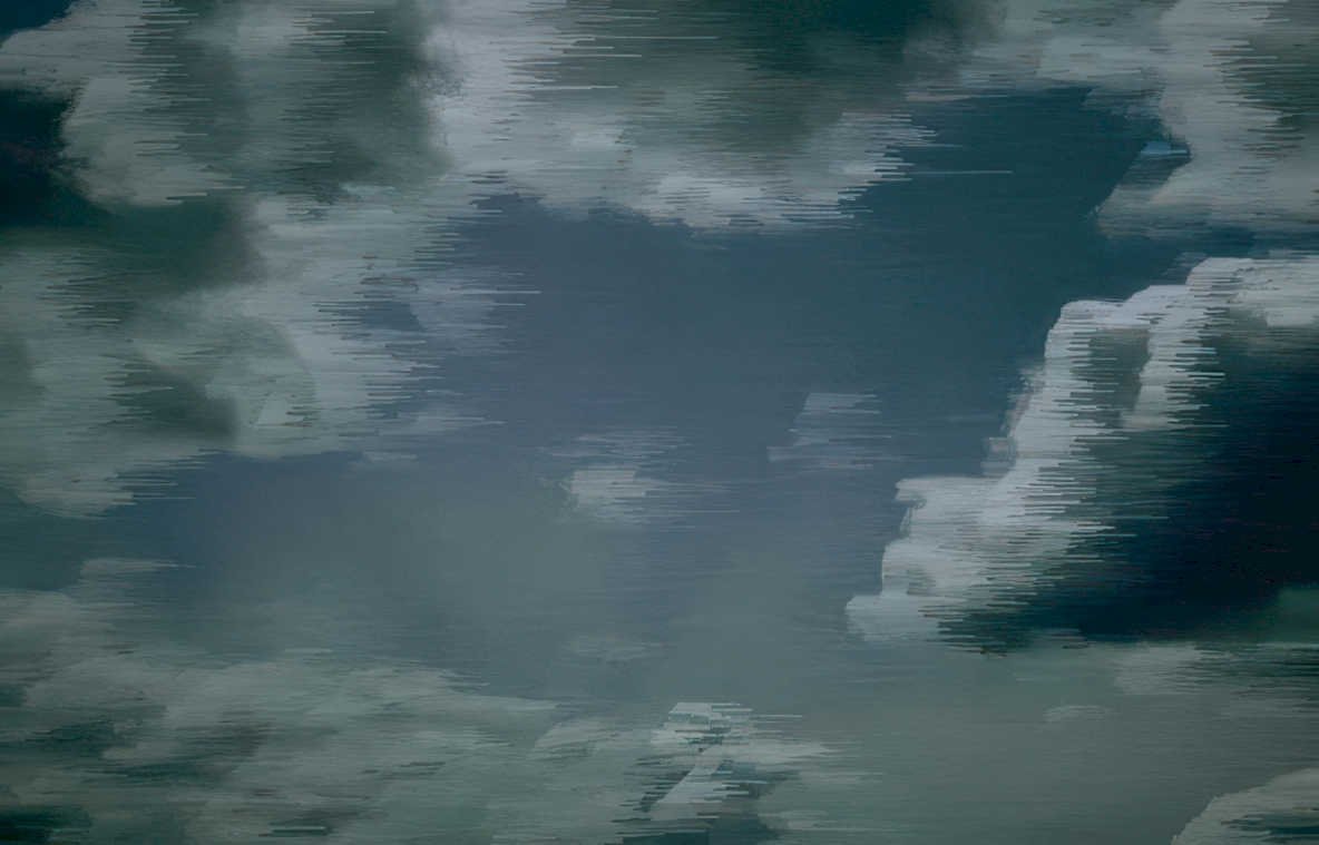 cloudy day sky Vintage A4 Photo Print