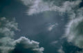 cloudy sky scape Vintage A4 Photo Print
