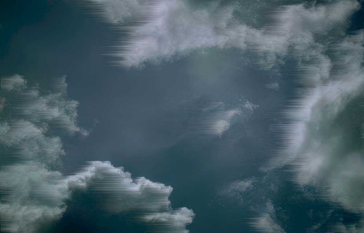 cloudy sky scape Vintage A4 Photo Print
