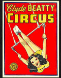 clyde beatty circus poster Advert A4 Photo Print
