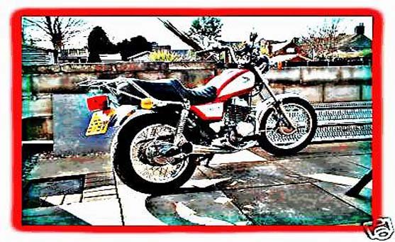 cm250 motorbike A4 Photo Print