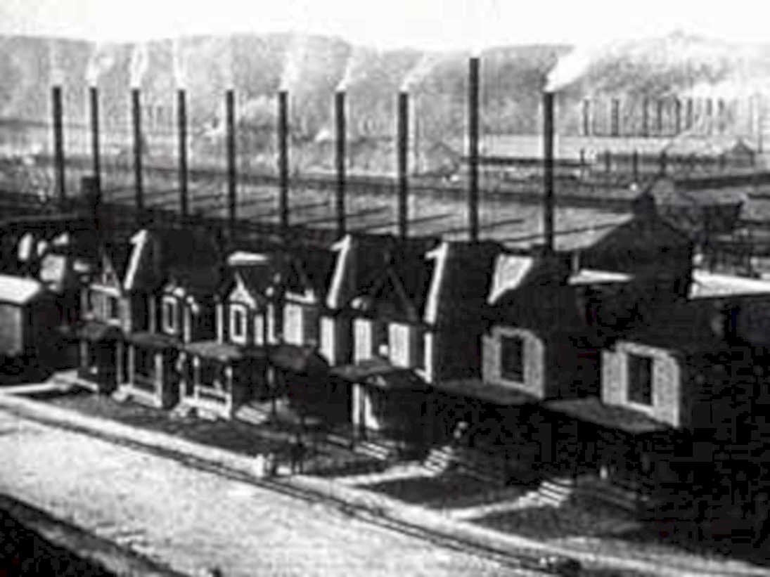 coal town houses1980s 1990s A4 Photo Print