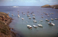 coastal boats bay Vintage A4 Photo Print