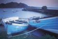 coastal boats harbor UK GB British A4 Photo Print