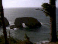 coastal boulder ocean1980s 1990s A4 Photo Print
