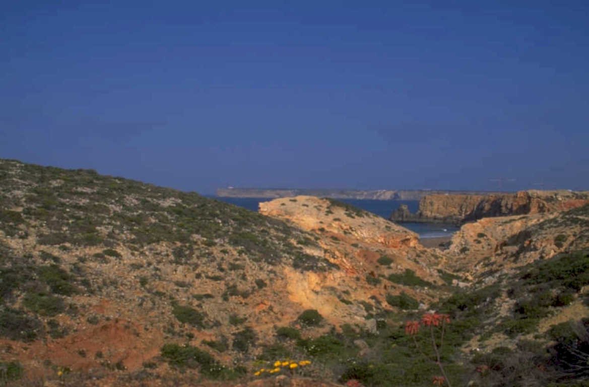 coastal cliff algarve 1980s 1990s A4 Photo Print