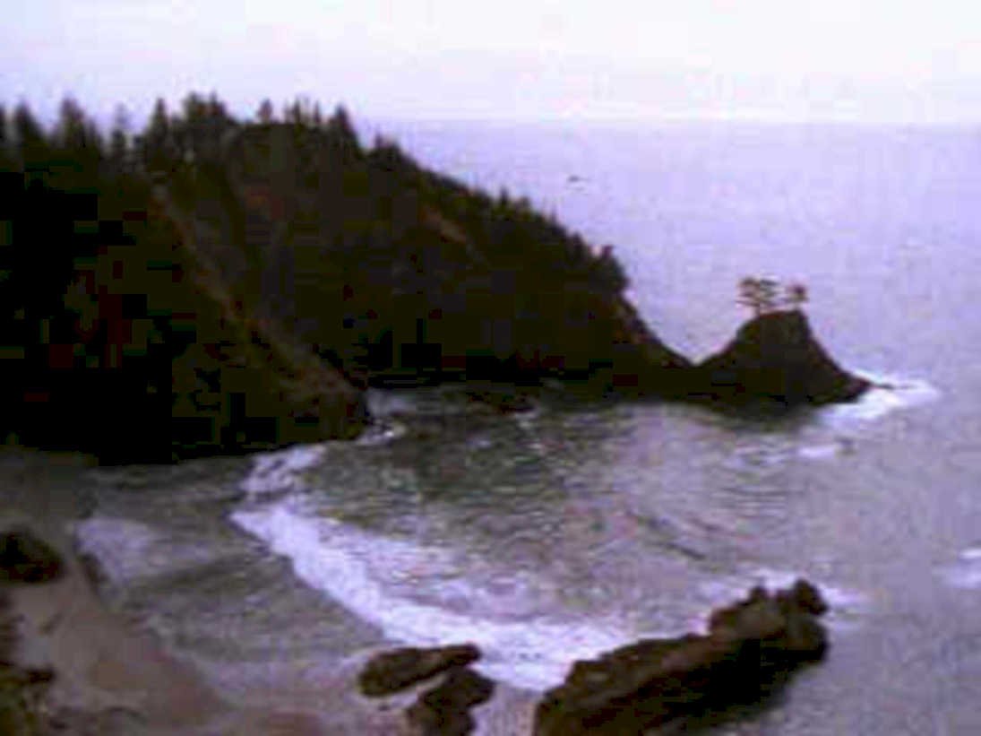 coastal cliffs waves1980s 1990s A4 Photo Print