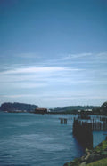 coastal dock watersound Vintage A4 Photo Print
