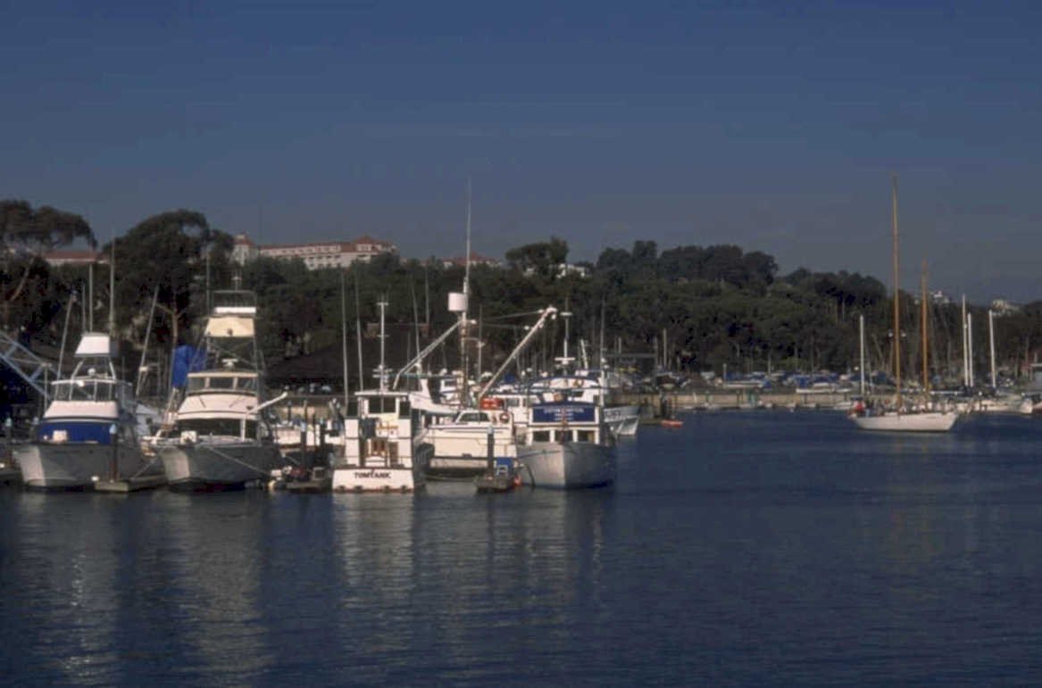 coastal harbor boats 2 1980s 1990s A4 Photo Print