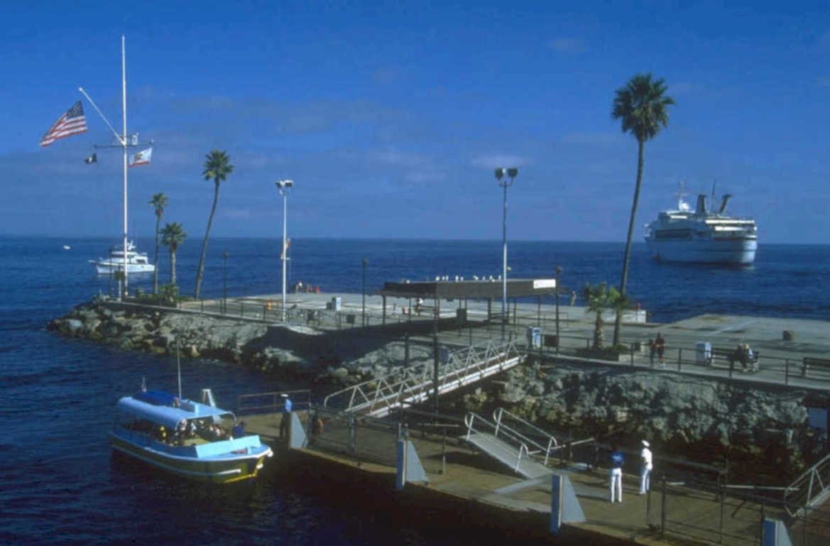 coastal harbor pier 1980s 1990s A4 Photo Print
