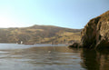 coastal harbor sailboats Vintage A4 Photo Print