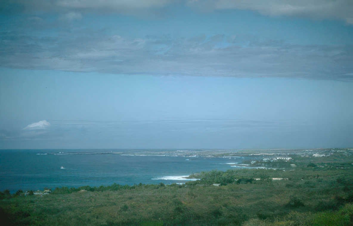 coastal headland waves Vintage A4 Photo Print