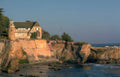 coastal house sunset 2 Vintage A4 Photo Print