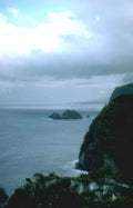 coastal islands cliff Vintage A4 Photo Print
