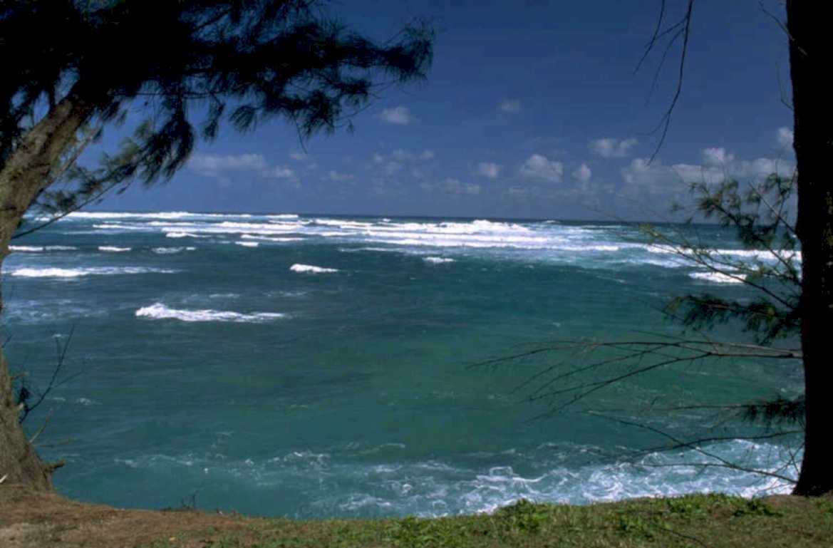 coastal ocean hawaii 1980s 1990s A4 Photo Print