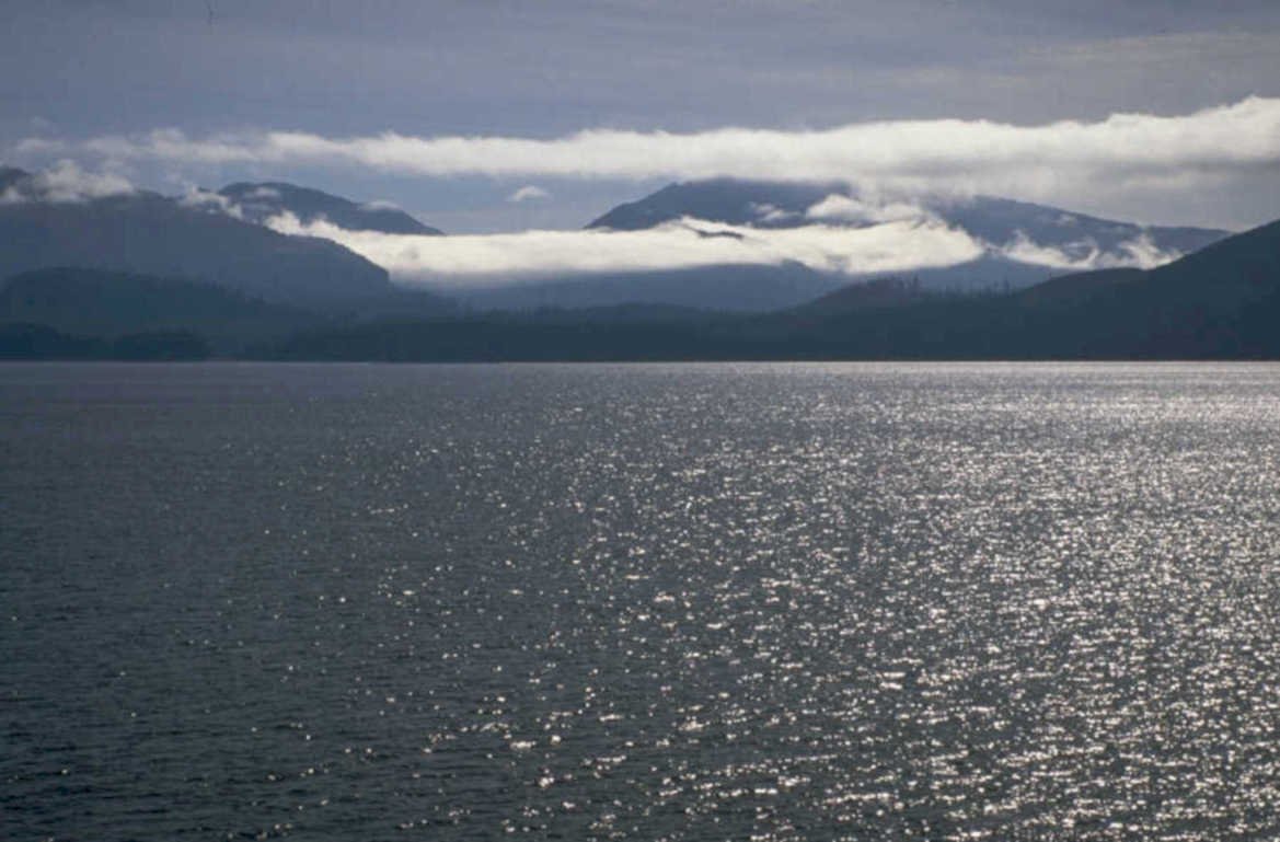 coastal reflection mountains 1980s 1990s A4 Photo Print