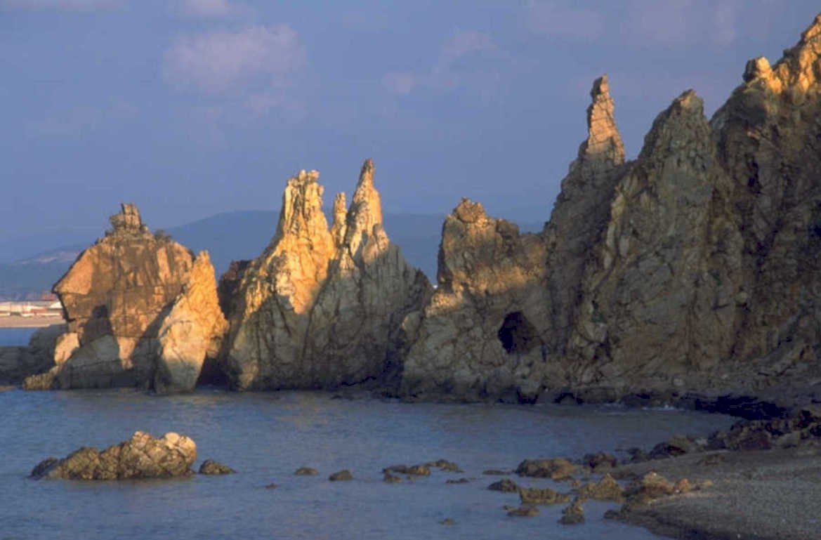 coastal rock stacks 1980s 1990s A4 Photo Print