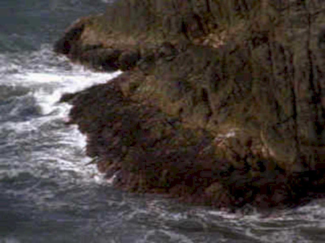 coastal rock wave1980s 1990s A4 Photo Print
