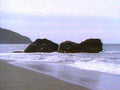 coastal rocks beach 11980s 1990s A4 Photo Print