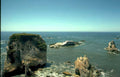 coastal rocks monterey Vintage A4 Photo Print