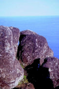 coastal rocks ocean1980s 1990s A4 Photo Print