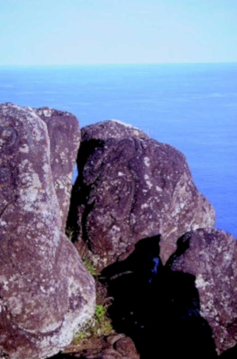 coastal rocks ocean1980s 1990s A4 Photo Print