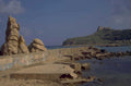 coastal sphinx seawall 1980s 1990s A4 Photo Print