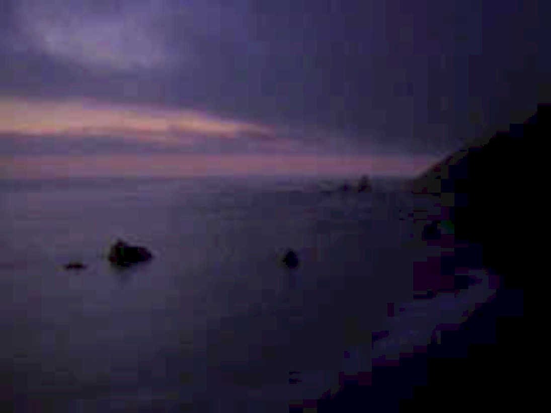 coastal sunset ocean1980s 1990s A4 Photo Print