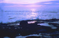 coastal sunset rocks 1 Vintage A4 Photo Print
