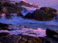 coastal sunset waves 11980s 1990s A4 Photo Print