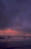 coastal sunset waves 1980s 1990s A4 Photo Print
