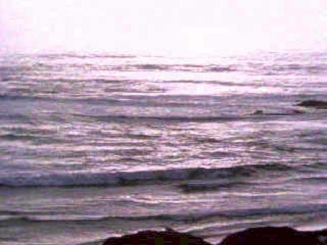coastal sunset waves 21980s 1990s A4 Photo Print