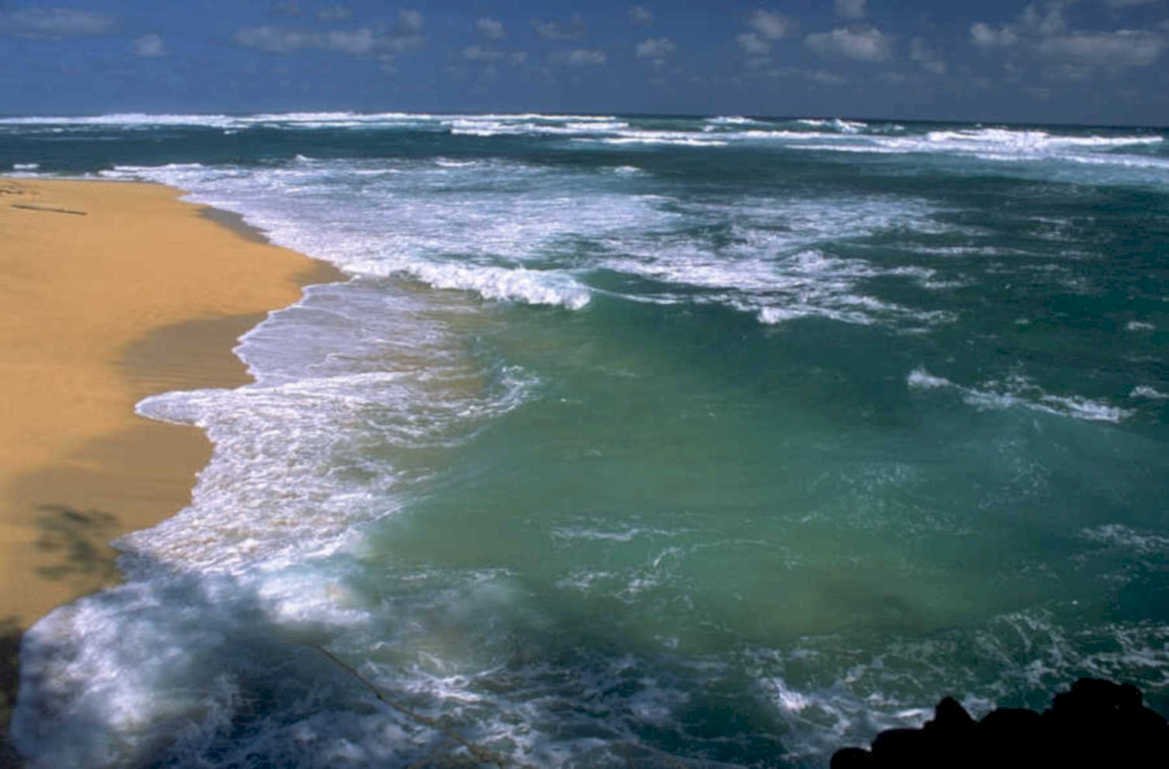 coastal wave beach 1980s 1990s A4 Photo Print
